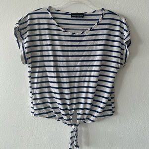 Marianne Striped Print Top